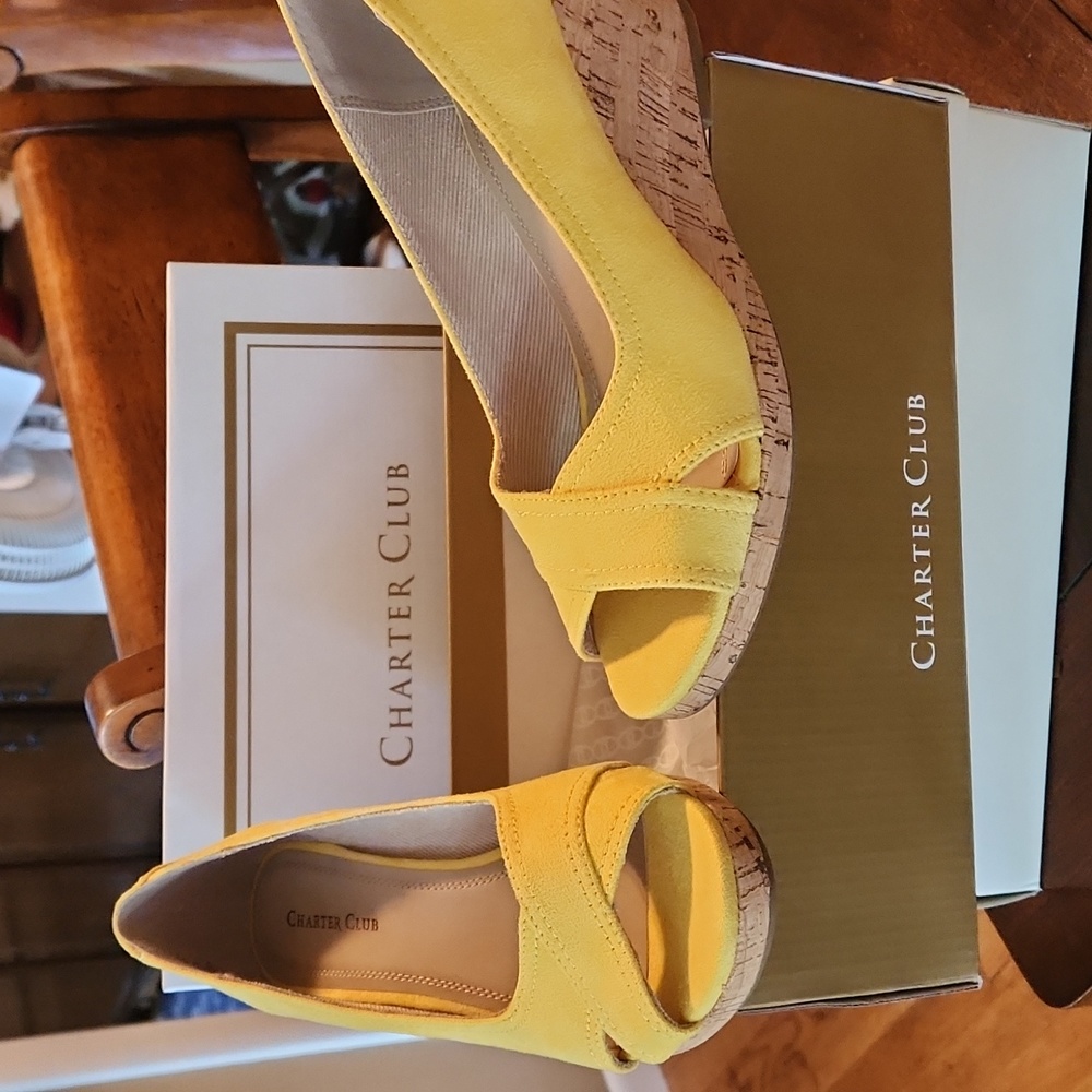 Charter Club open toe wedge